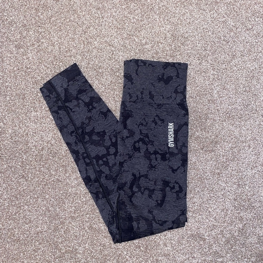 Gymshark Adapt Seamless Leggings Black Camo Size Medium